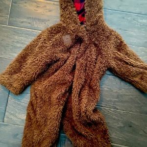 Roots teddy bear baby bunting suit